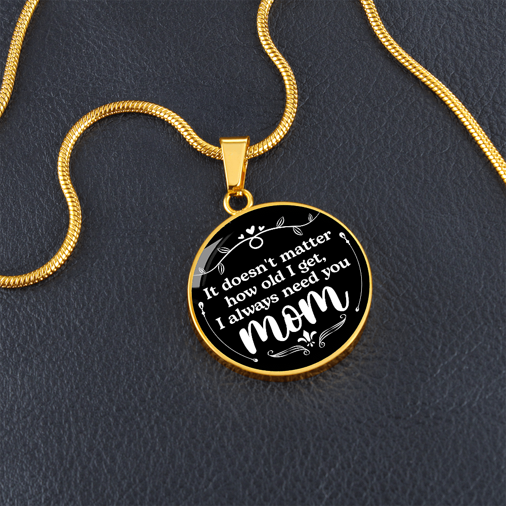 Silver heart charm bracelet with engraved quote for mom