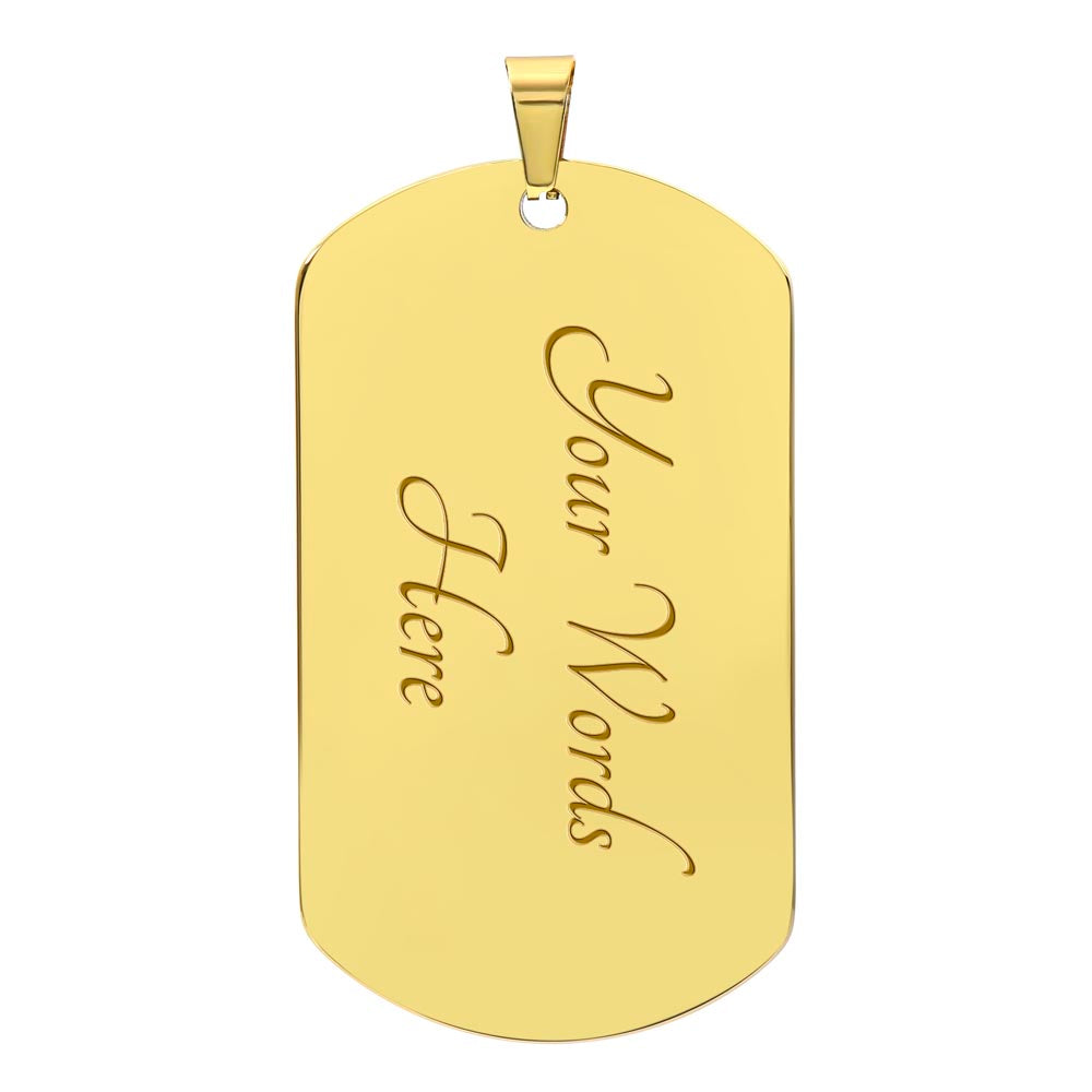 American Flag Dog Tag Necklace - Patriotism Sign - USA Flag Necklace