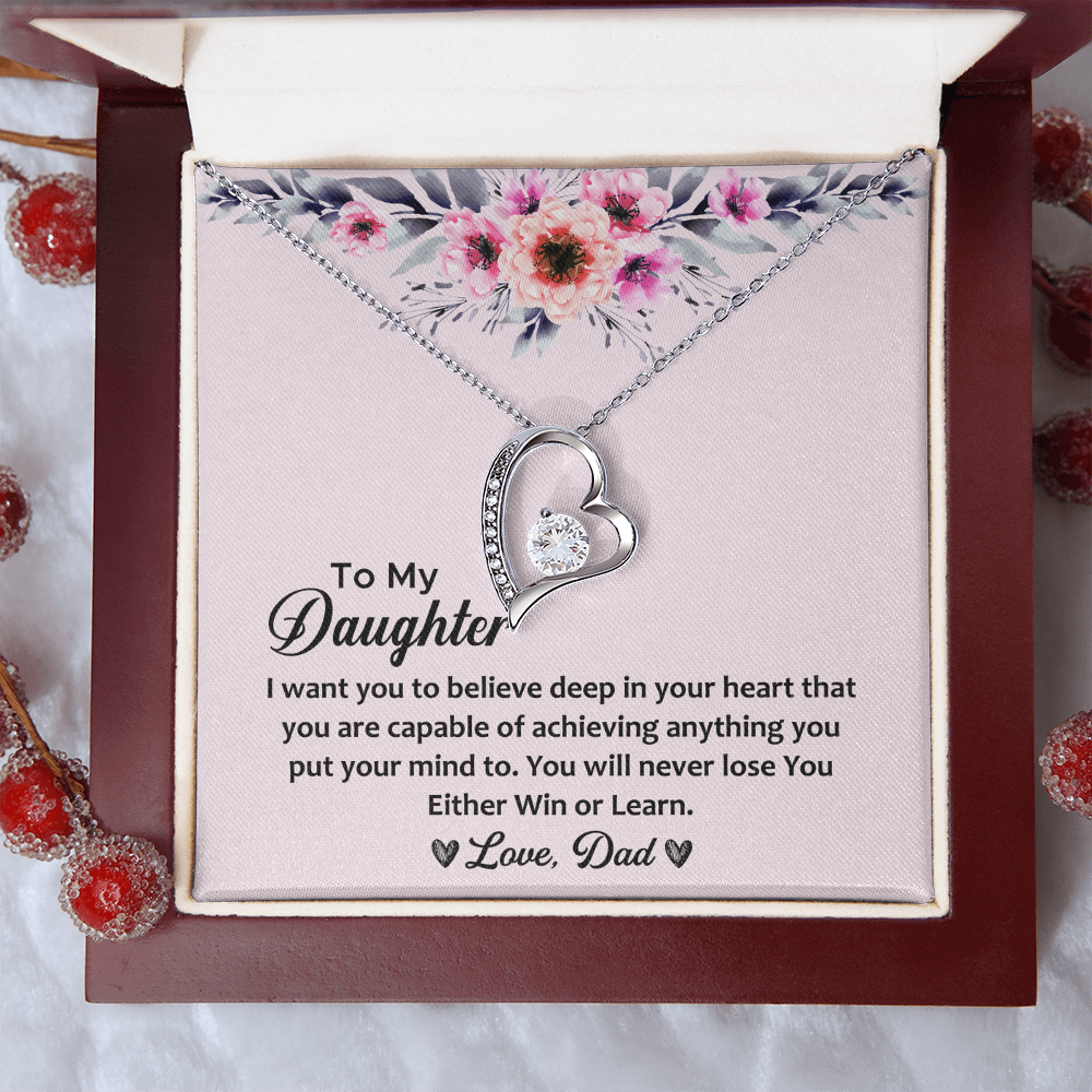 Women - To My Daughter Forever Love Necklace