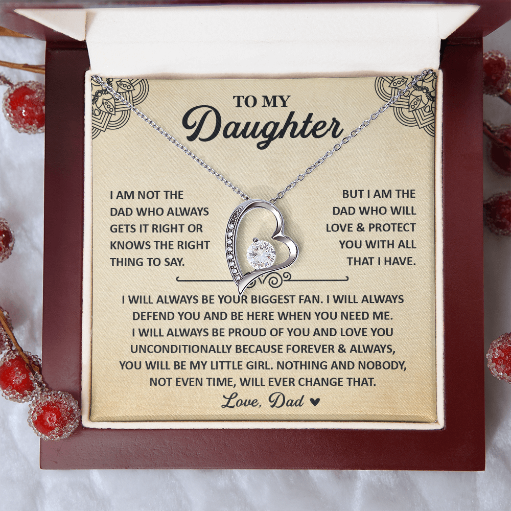 Daughter Necklace From Mom, 925 Sterling Silver Necklace