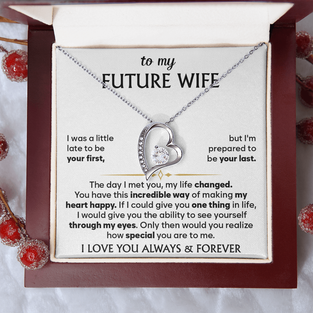 To My Future Wife Necklace, Birthday Gift for Her