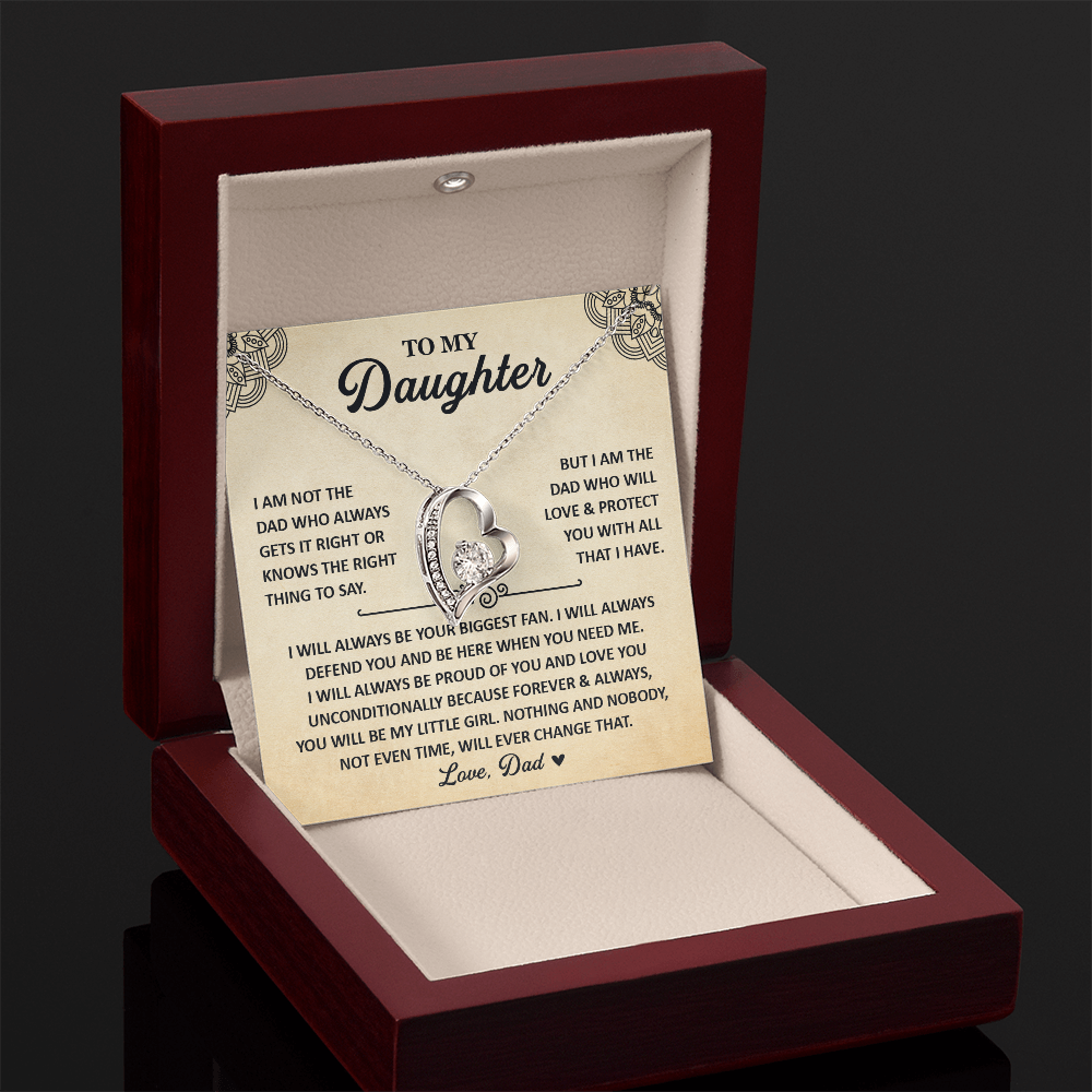 Daughter Necklace From Mom, 925 Sterling Silver Necklace