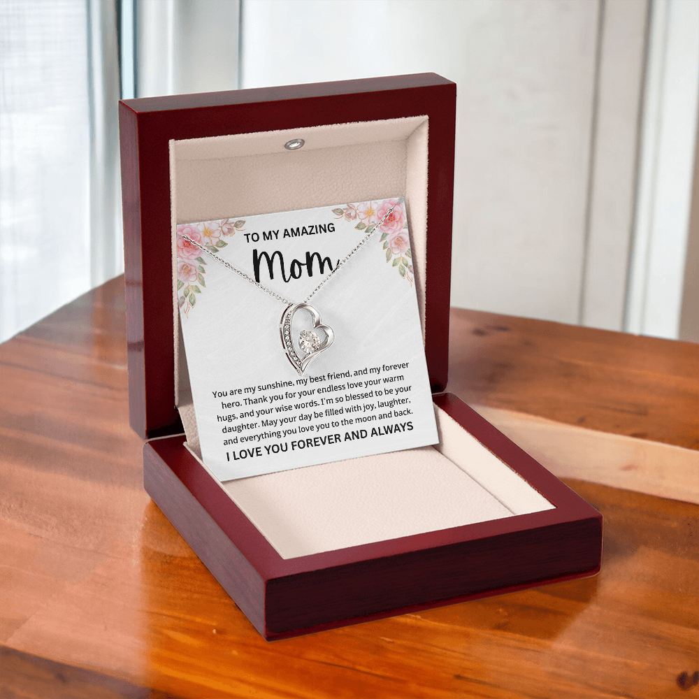 To MY Mom Necklace, Mom Gifts Birthday Gifts With Message Card