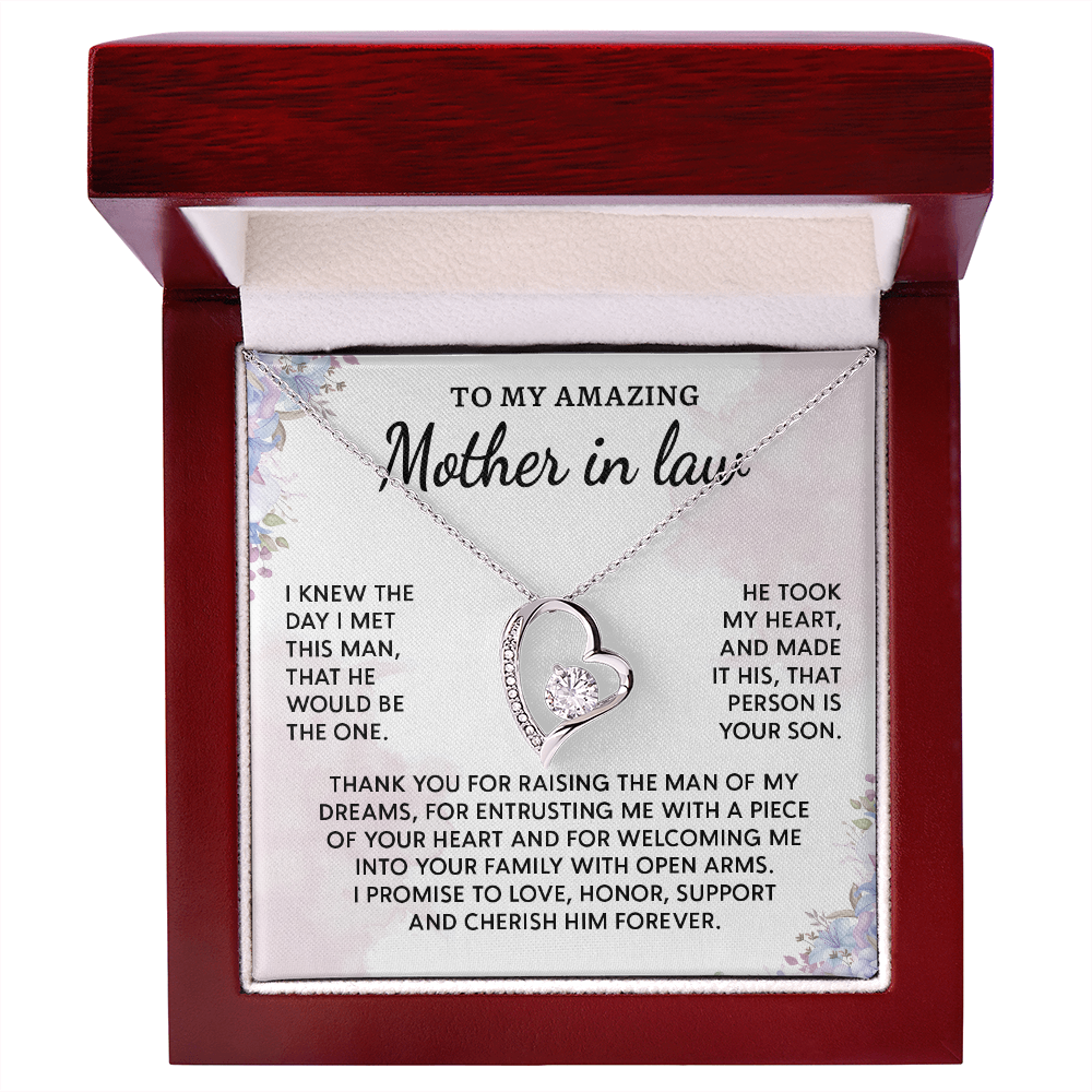 Jewelry Gifts for Mother-in-Law, Forever Love Necklace