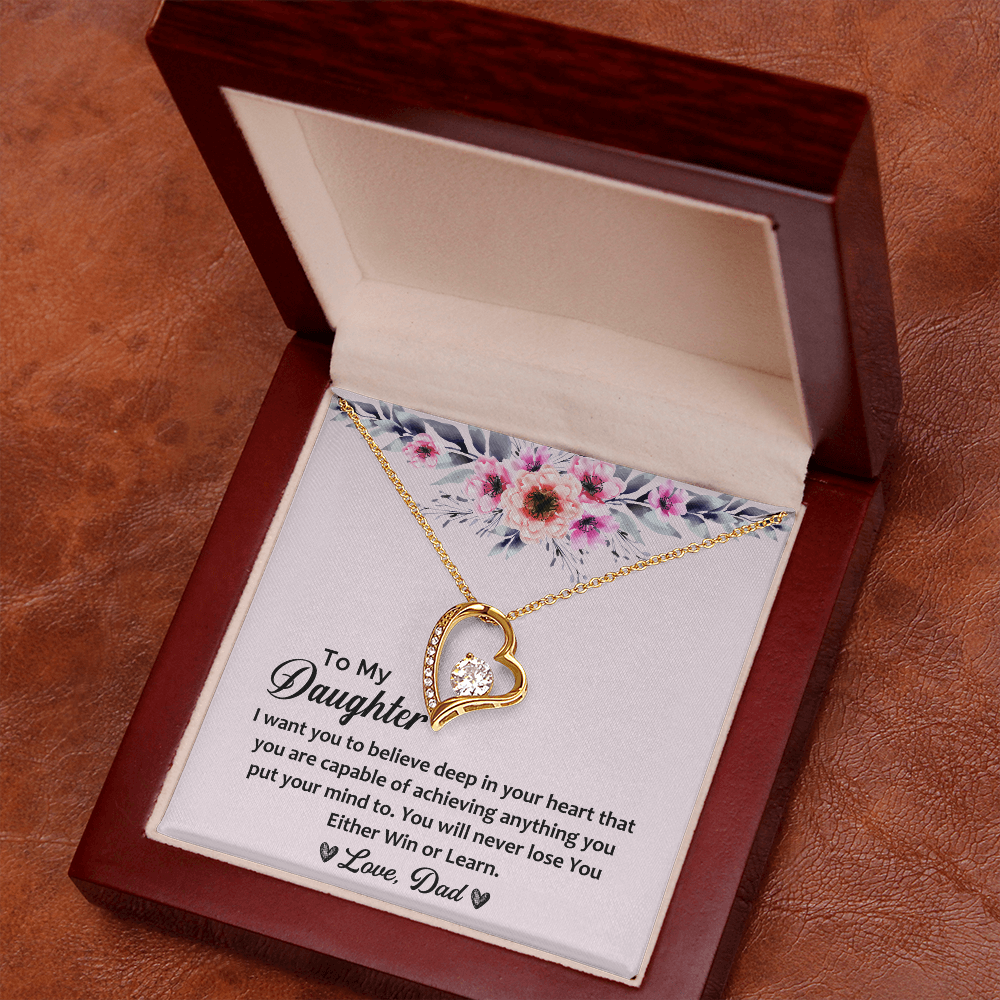Women - To My Daughter Forever Love Necklace