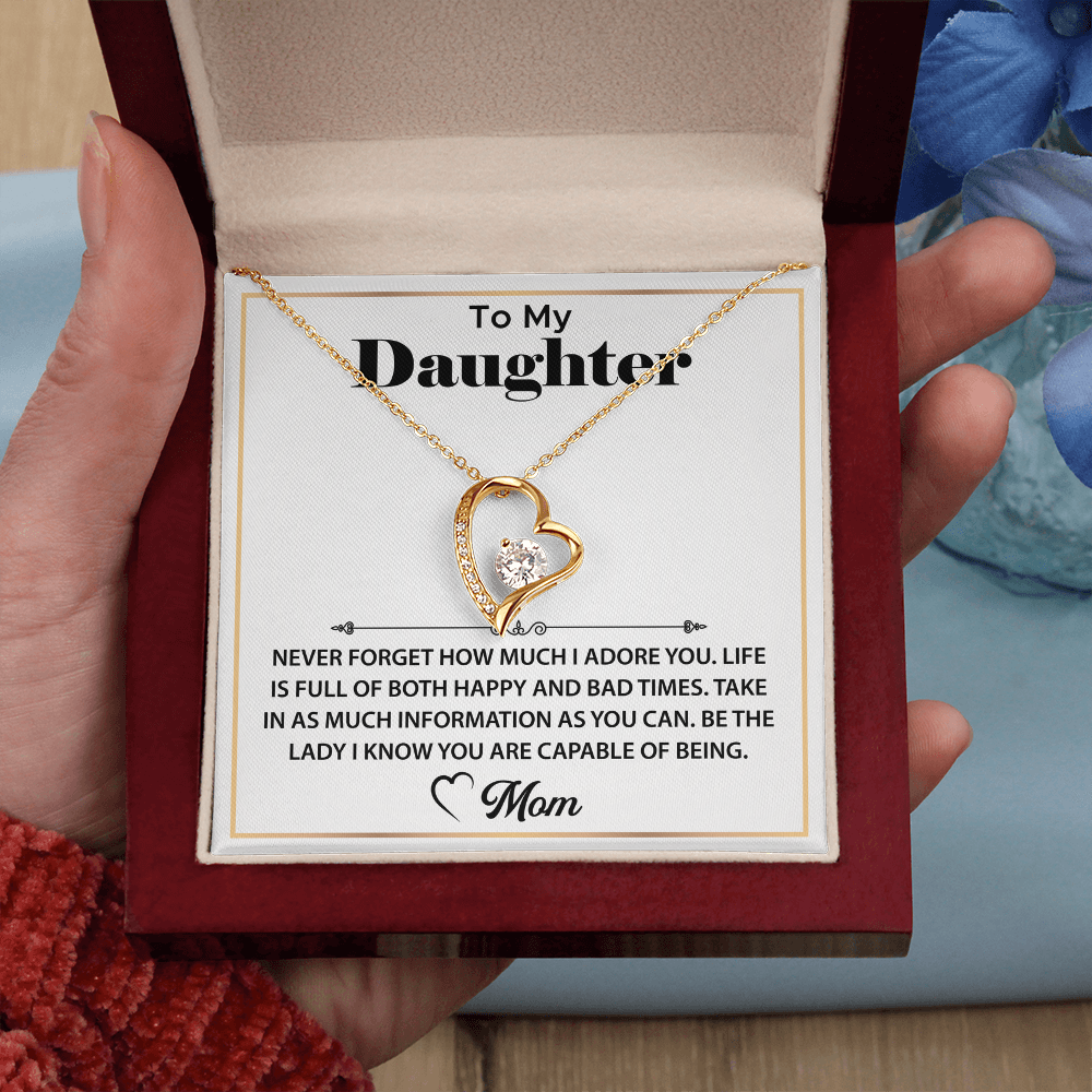 To My Beautiful Daughter - Forever Love Necklace for Women
