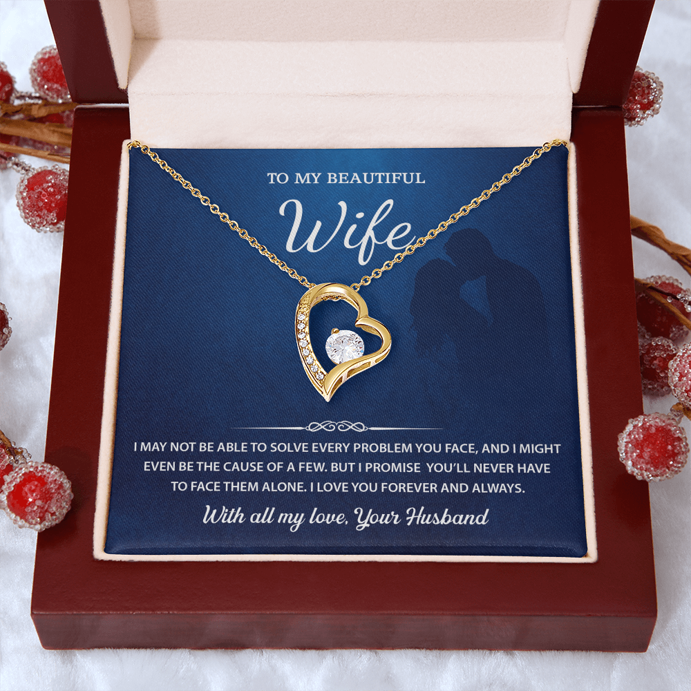 To My Wife Necklace, Best Gift to Give Wife on Birthday
