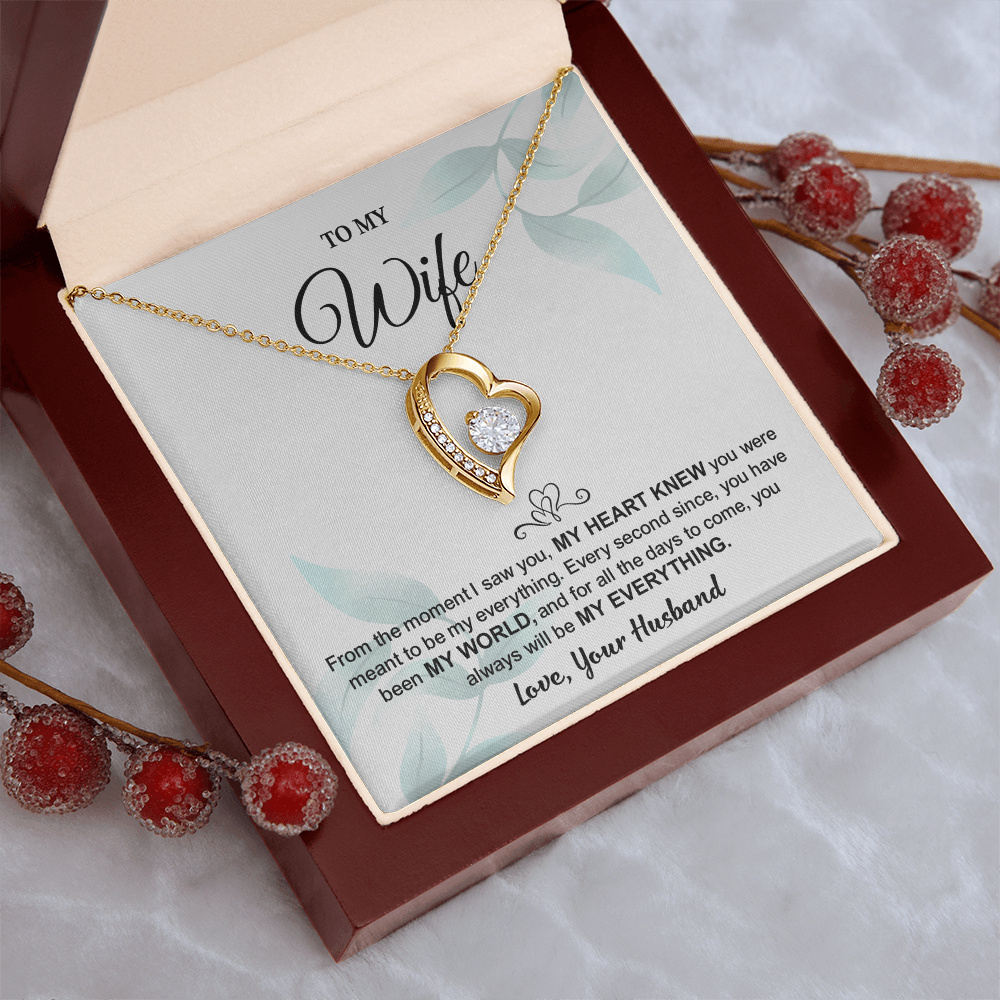 Wife Necklace from Husband - heart necklace for women, gift ideas for her