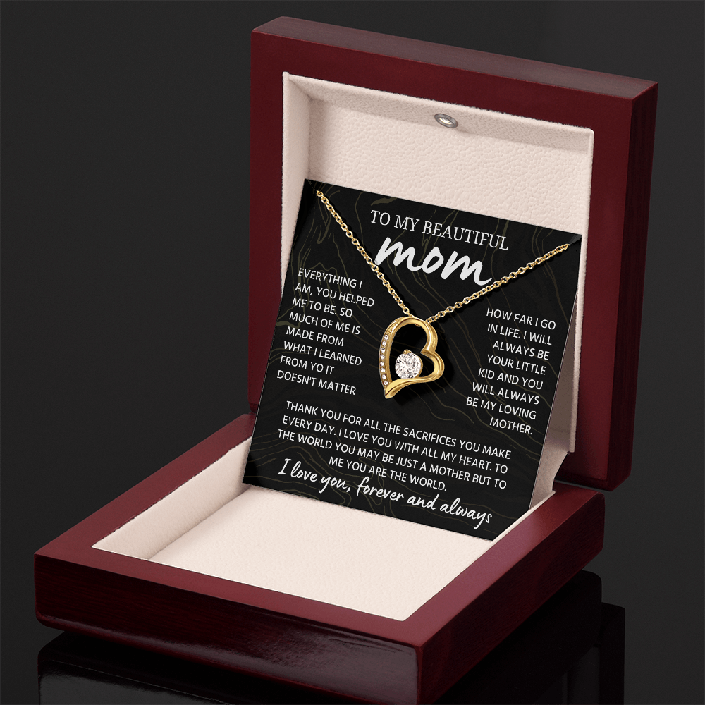 Mom Necklace from Daughter or Son, Birthday Gifts for Mom