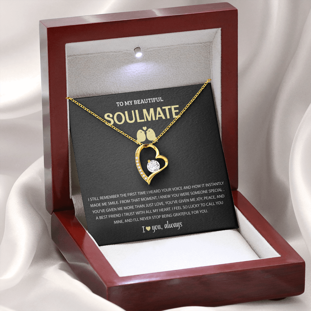 Soulmate Necklace for Wife From Husband - I Love You Always