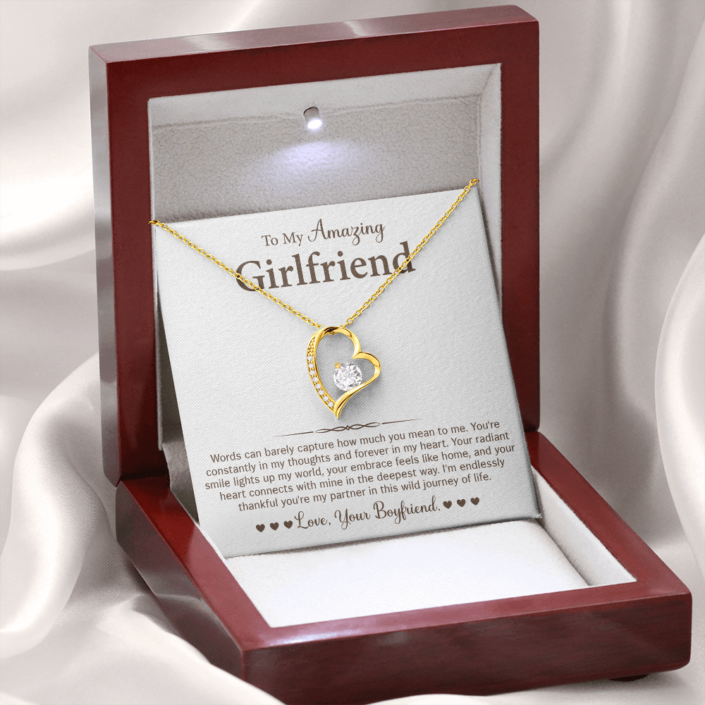To My Girlfriend - Stainless Steel Pendant Necklaces for Her