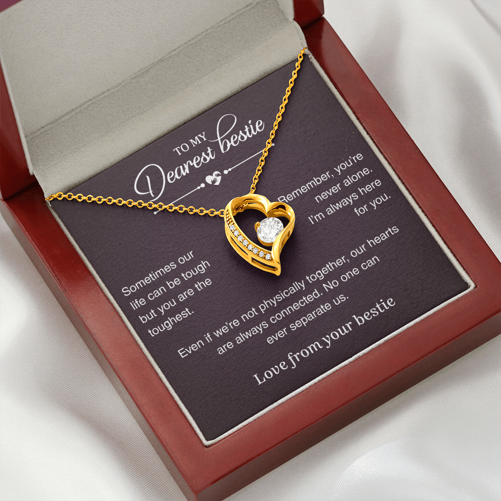Gold Heart Necklace For Her - Special Gift For Best Friend
