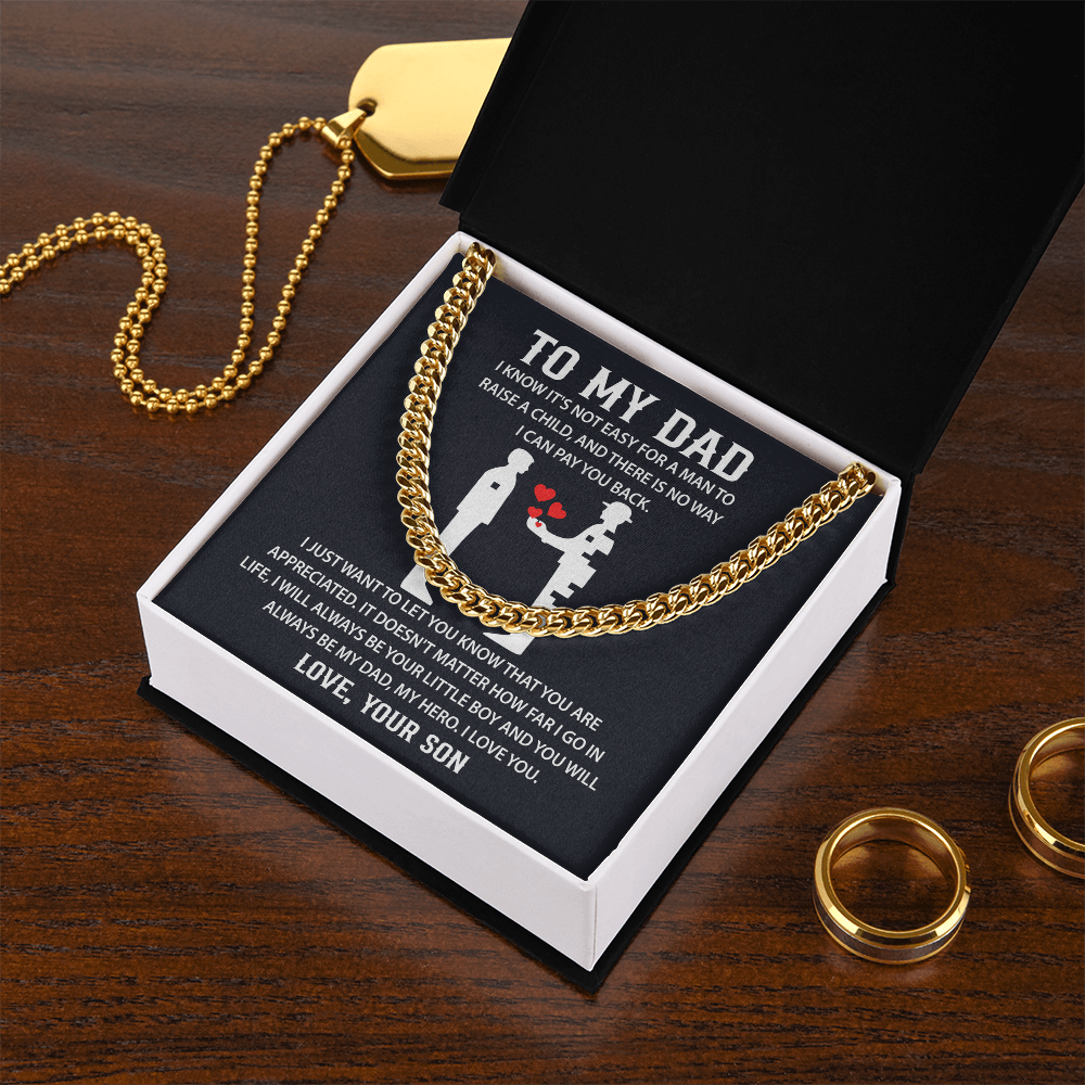 Father's day Necklace Gifts for Dad, Sentimental Gifts for Dad - Christmas Gifts for Dad from Daughter