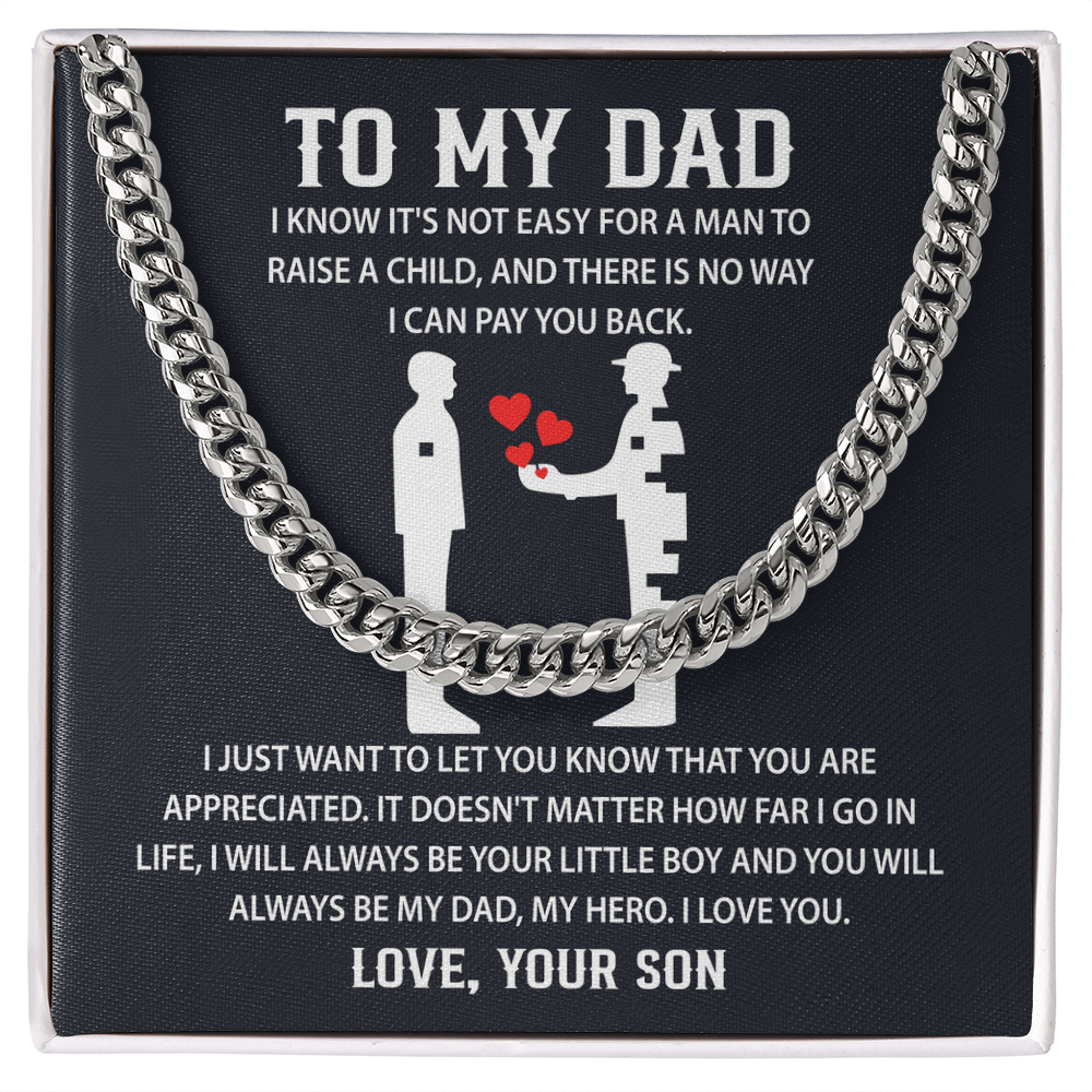 Father's day Necklace Gifts for Dad, Sentimental Gifts for Dad - Christmas Gifts for Dad from Daughter