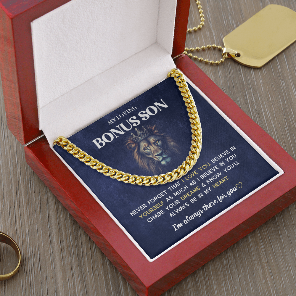 Bonus Son Necklace From Mom & Dad Mother and Son Jewelry