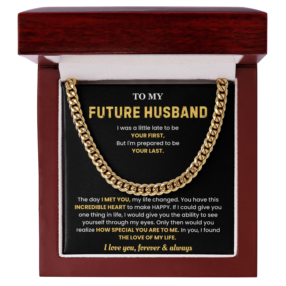 Future Husband Necklace from Future Wife, That chain hits different on him
