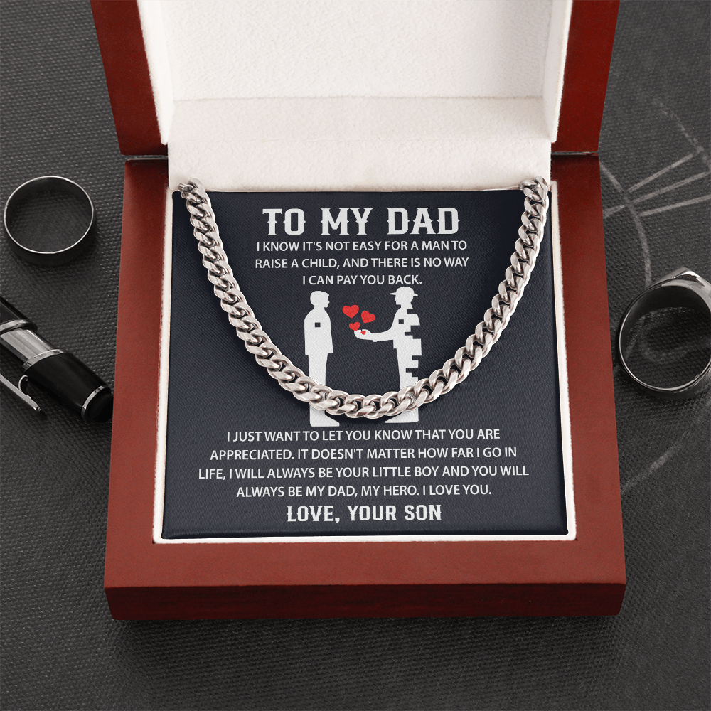 Father's day Necklace Gifts for Dad, Sentimental Gifts for Dad - Christmas Gifts for Dad from Daughter