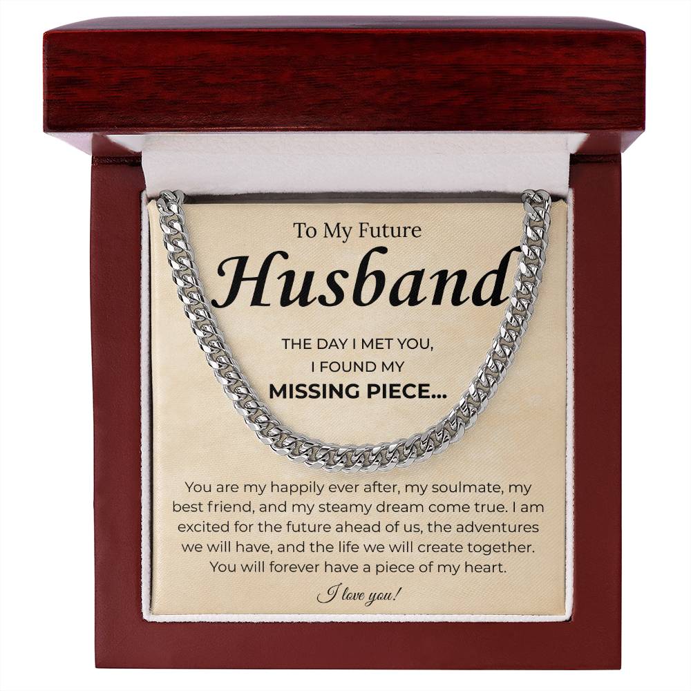 Promise Necklace Gifts For Future Husband, This chain upgraded his look