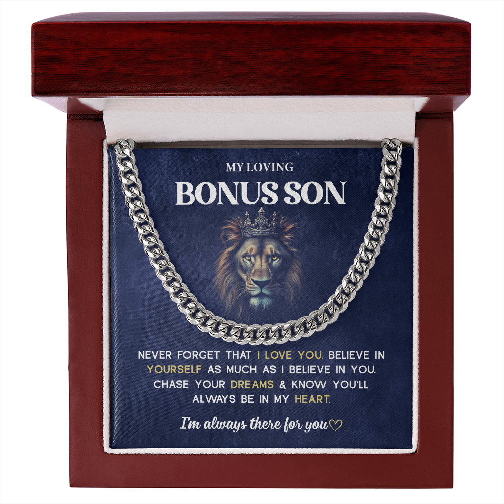 Bonus Son Necklace From Mom & Dad Mother and Son Jewelry