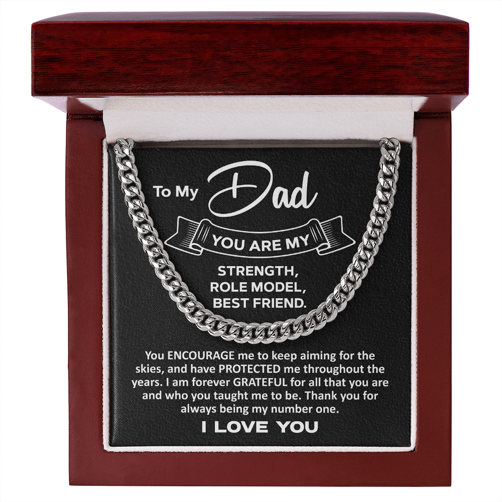 Necklace for Dad, Father's Day Gifts for Dad From Daughter