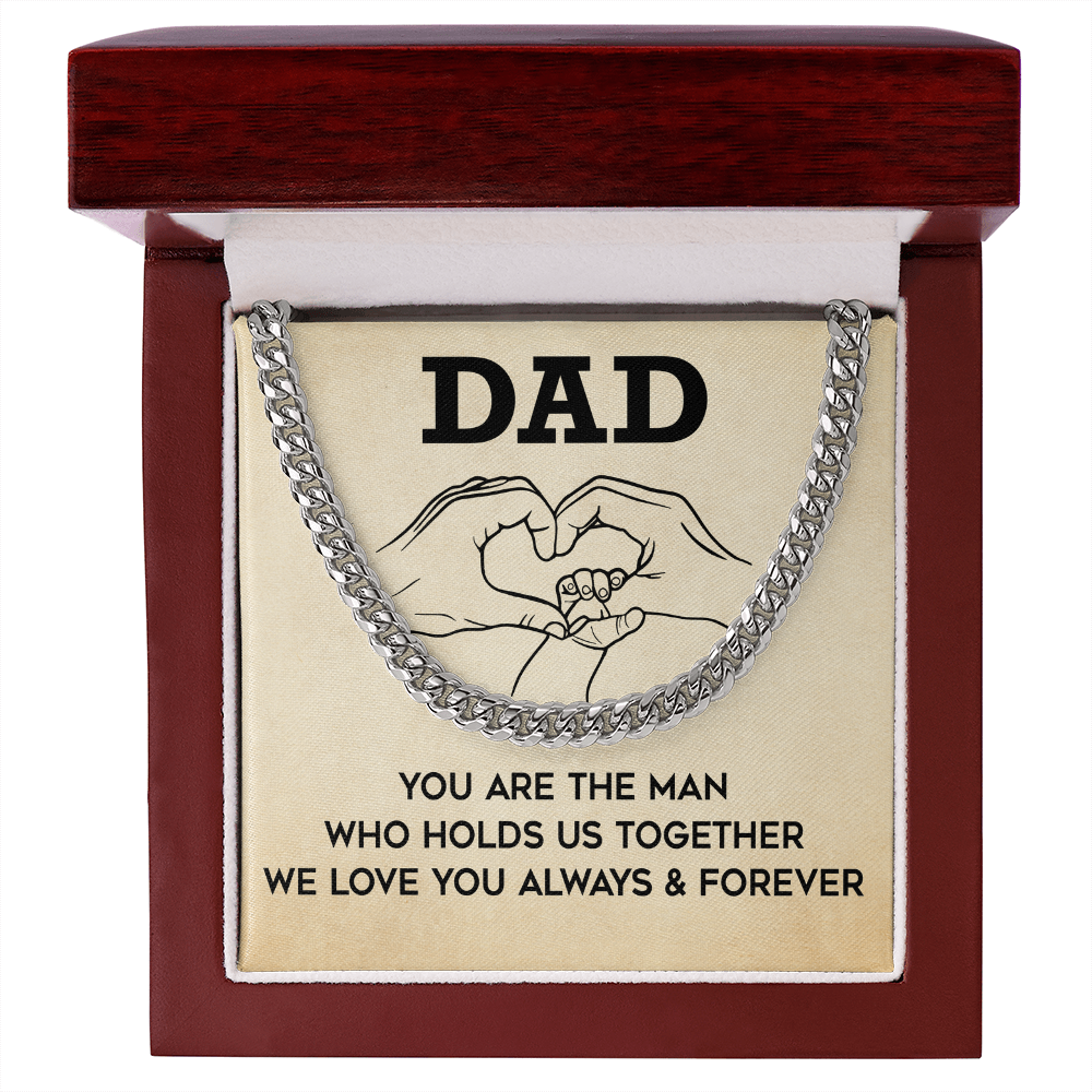 To My Father's Day Necklace - Cuban Chain Necklace for Dad