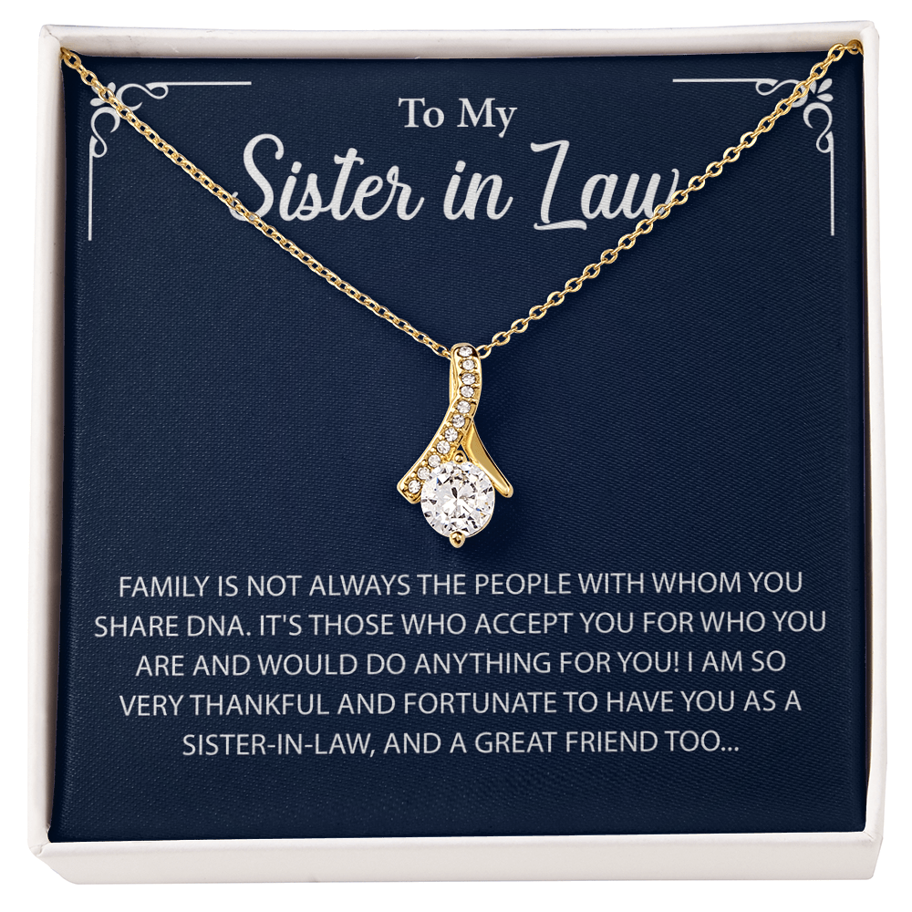 To My Sister in law Necklace, More than just a gift, it's a memory she'll always keep