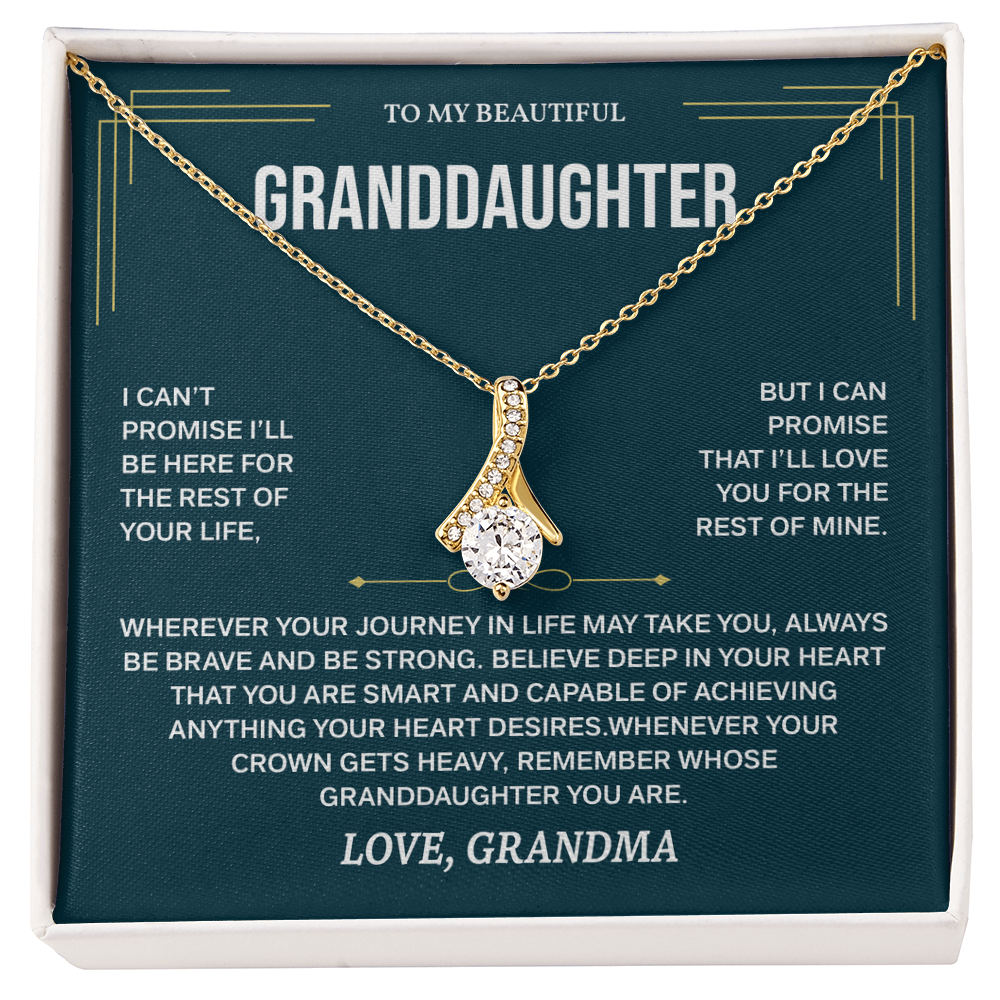 To My Granddaughter Necklace, Necklaces for Granddaughters