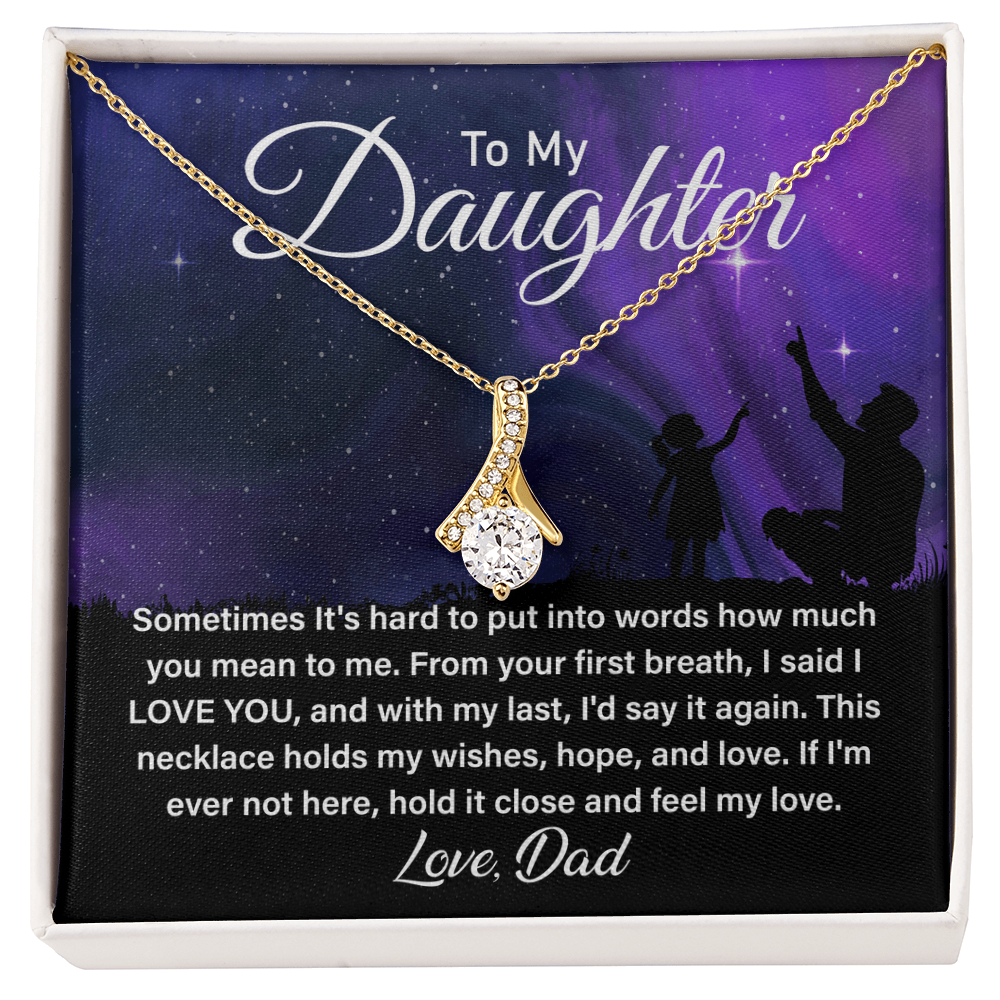 Sparkling Alluring Beauty Necklace, Best Father Daughter Gifts