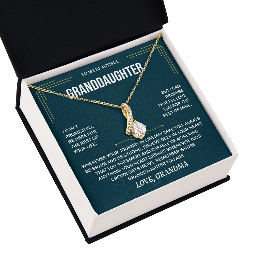 To My Granddaughter Necklace, Necklaces for Granddaughters