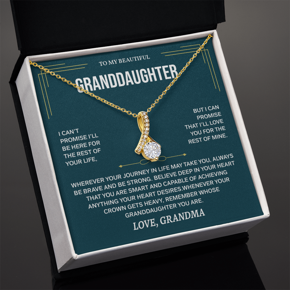 To My Granddaughter Necklace, Necklaces for Granddaughters