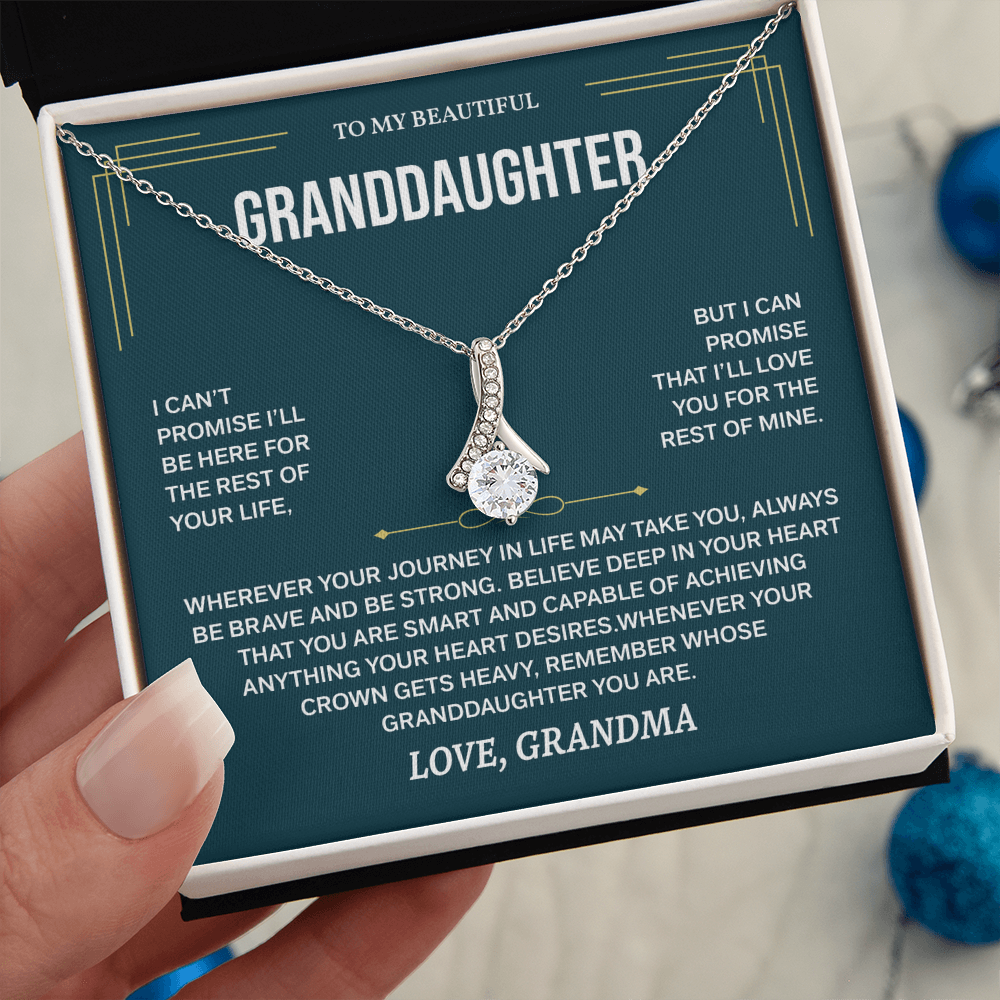 To My Granddaughter Necklace, Necklaces for Granddaughters