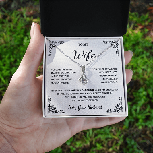 Necklace for Wife From Husband- Special Gift for Wife Birthday