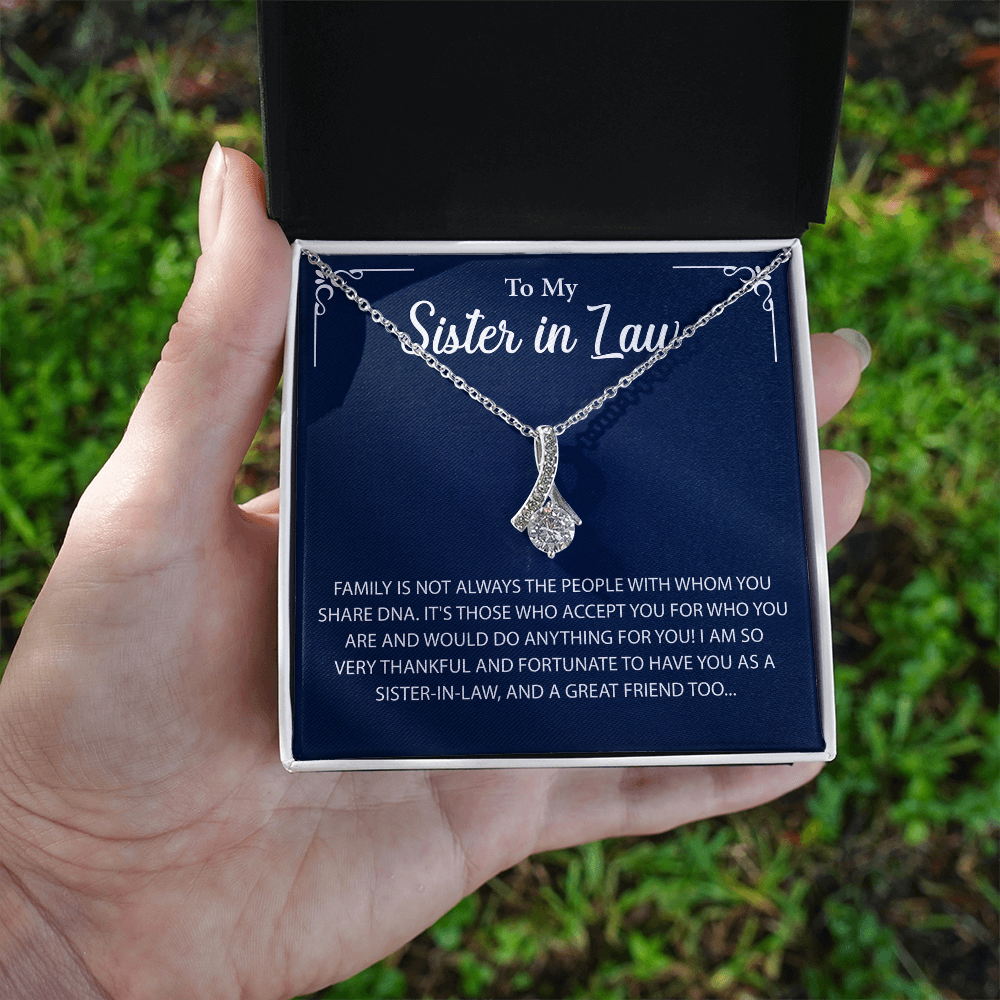 To My Sister in law Necklace, More than just a gift, it's a memory she'll always keep