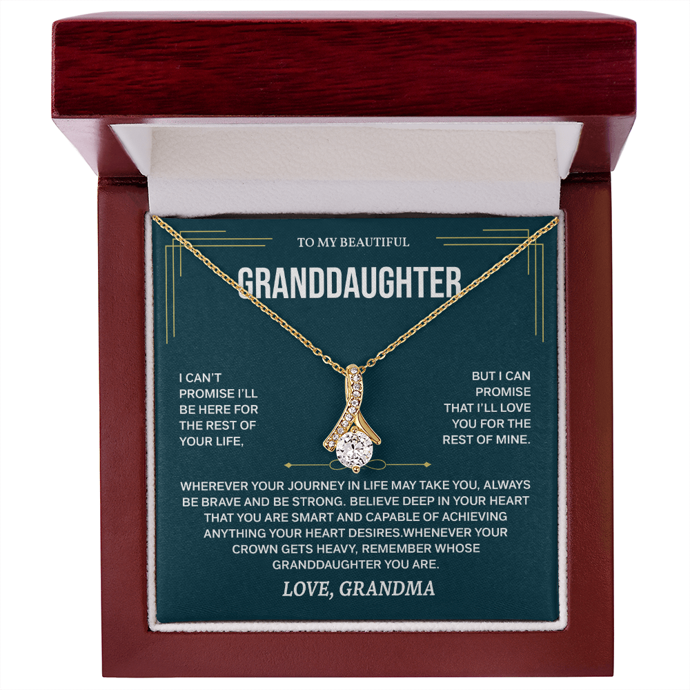 To My Granddaughter Necklace, Necklaces for Granddaughters