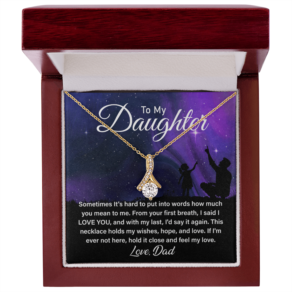 Sparkling Alluring Beauty Necklace, Best Father Daughter Gifts