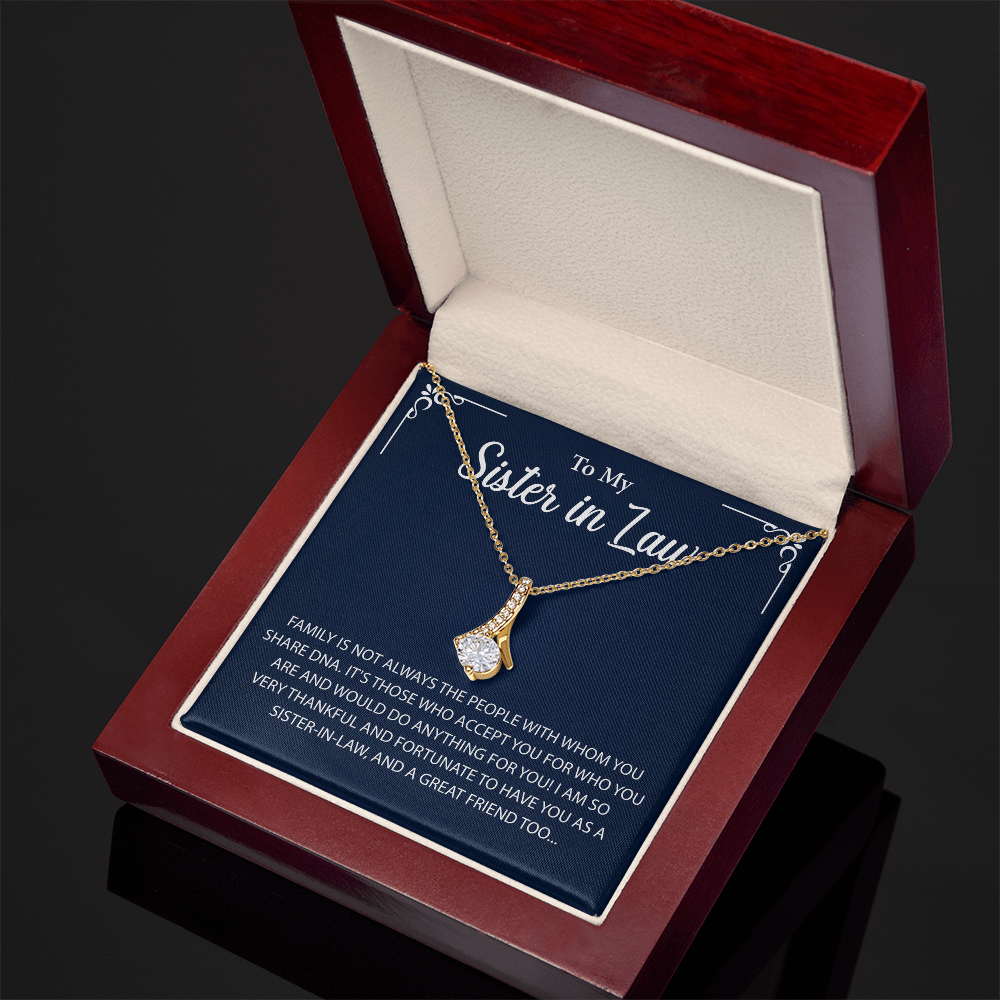 To My Sister in law Necklace, More than just a gift, it's a memory she'll always keep