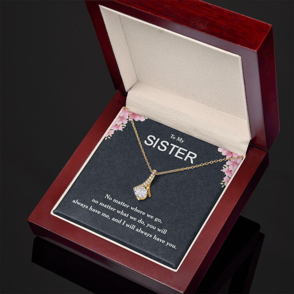 Sister Necklace Gifts from Sister, Sterling Silver Necklace