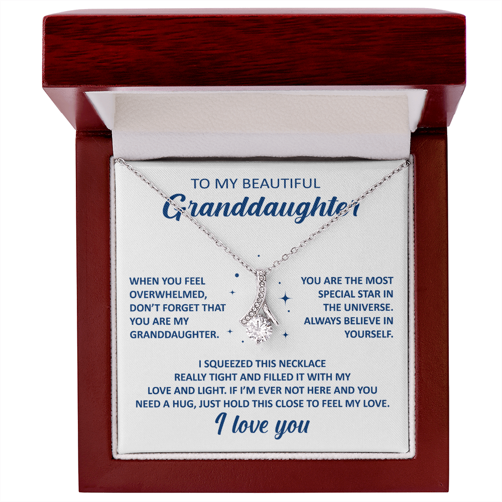 Alluring Beauty Necklace Gifts for Beautiful Granddaughter