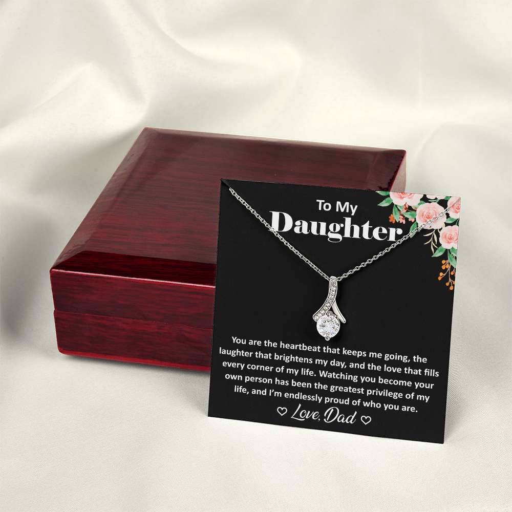 Father Daughter Necklace - Forever Love Pendant