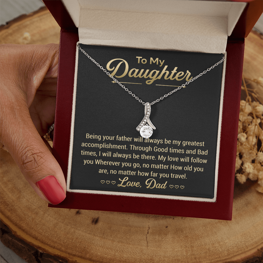Daughter Necklace Gift for Her Jewelry, Best Gift for Women