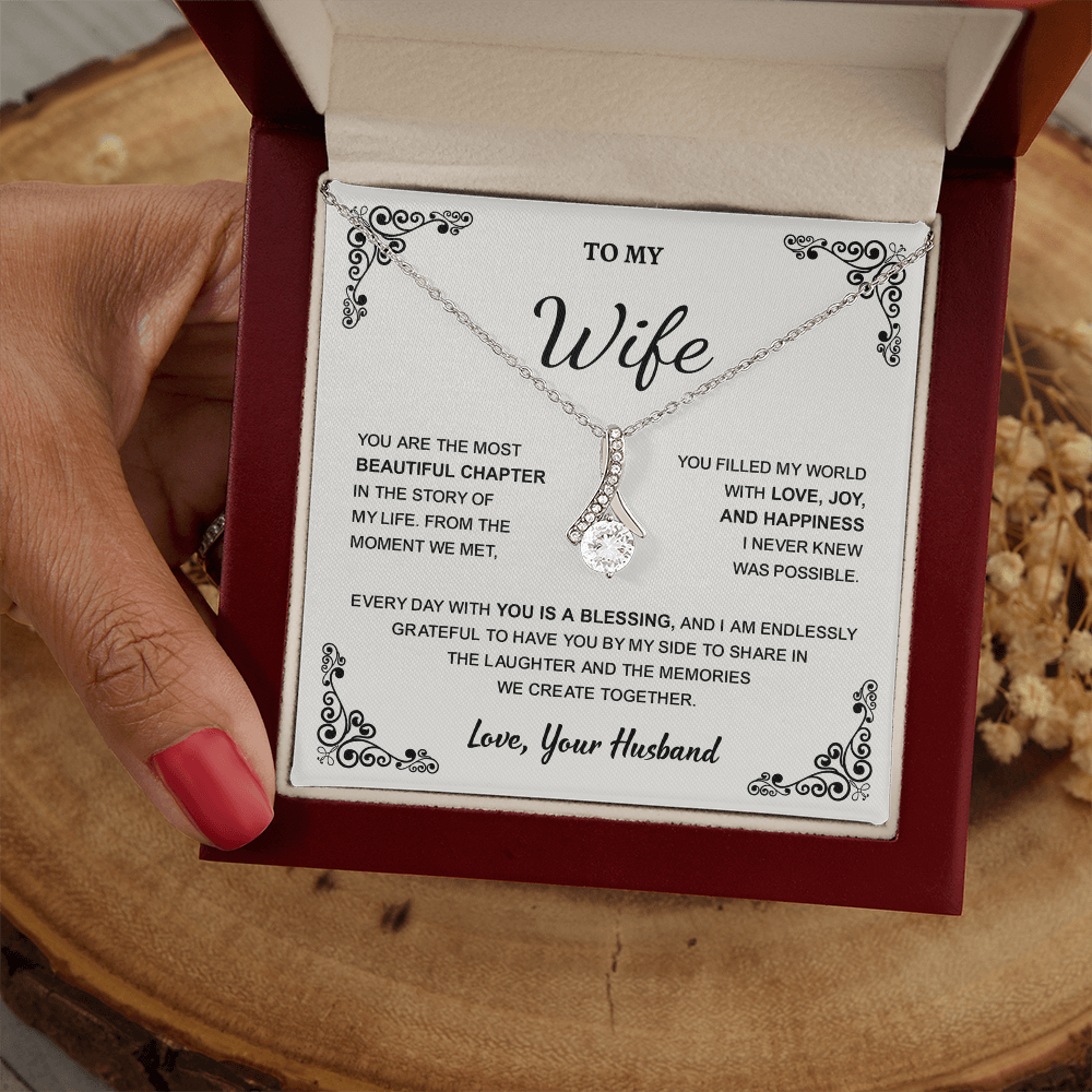 Necklace for Wife From Husband- Special Gift for Wife Birthday