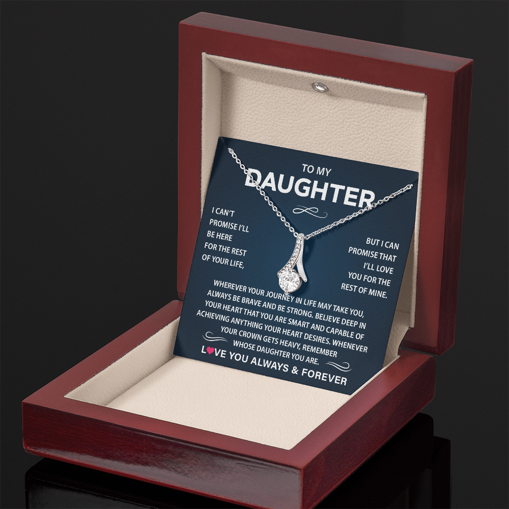 To My Daughter Necklace from Dad, Christmas Gift