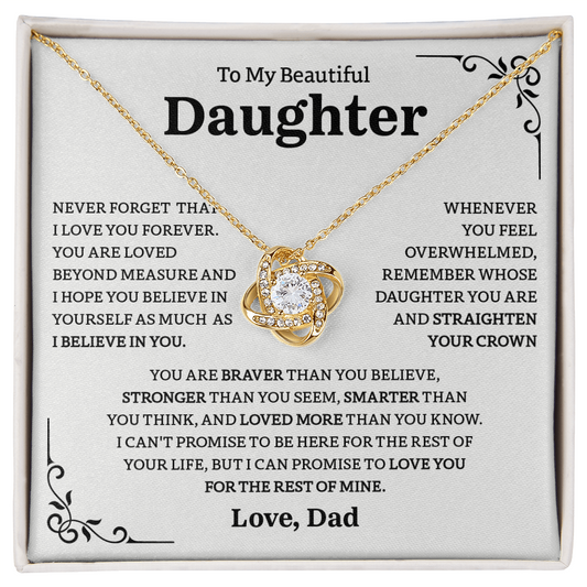 A Daughter Necklace Gift From Dad