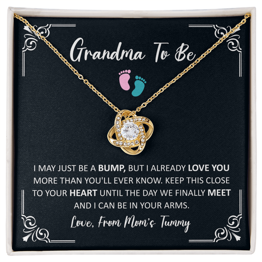 Gold Necklace For Grandma To Be - Great Grandma Gifts