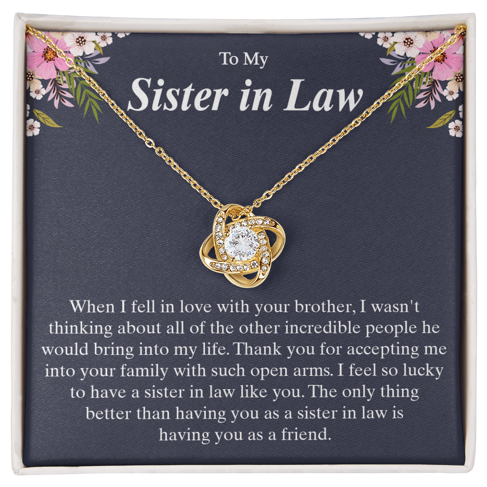 Gift for Sister In Law, Wedding Necklace for Sister In Law