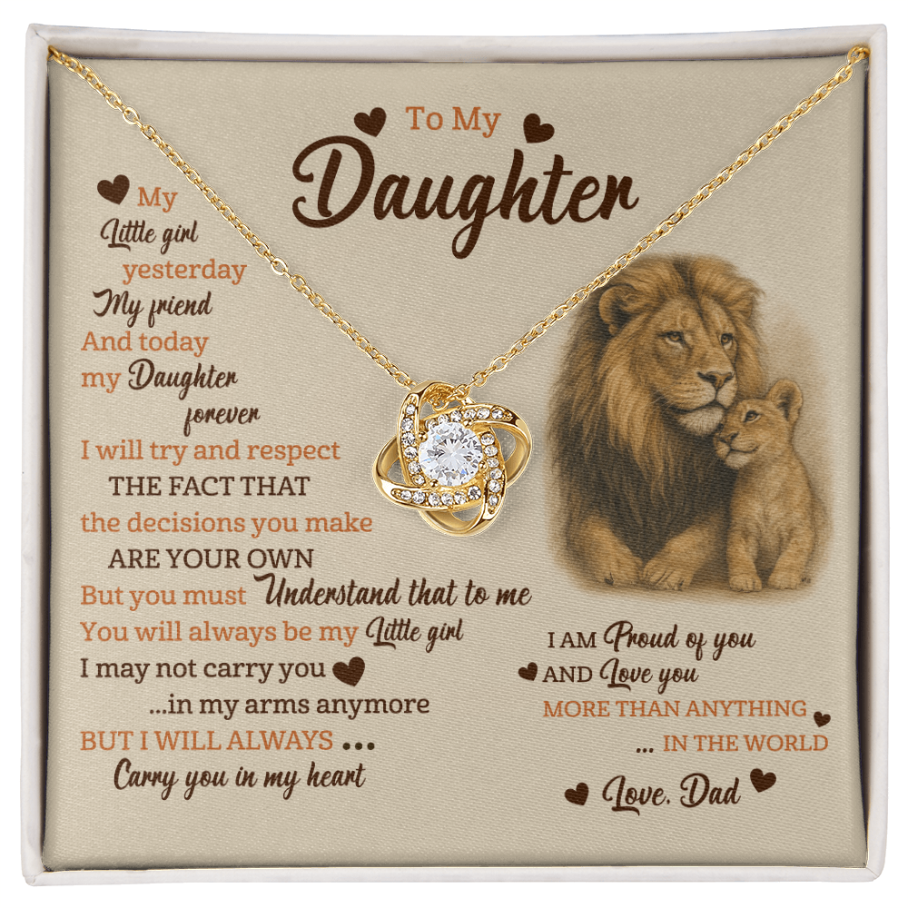 To My Daughter - You'll Always Be My Little Baby Girl Necklace