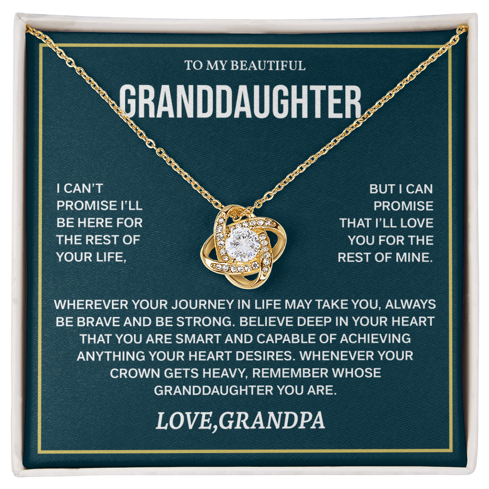 Granddaughter Necklace from Grandpa, Christmas Gifts