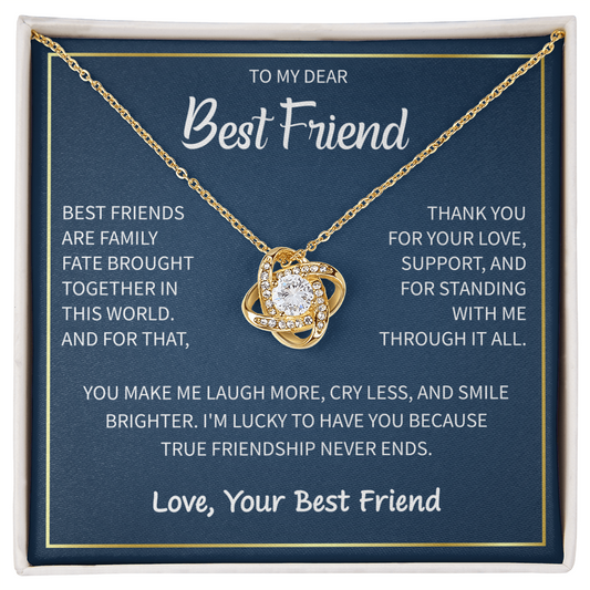 Heart Necklace To My Best Friend - Gift For My Female Bestie