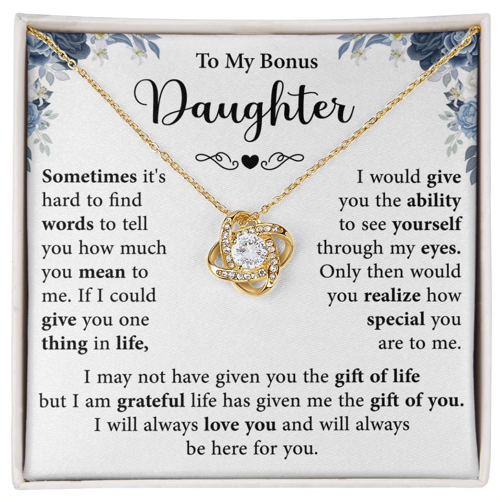 To My Step Daughter Necklace, Birthday Gift for her