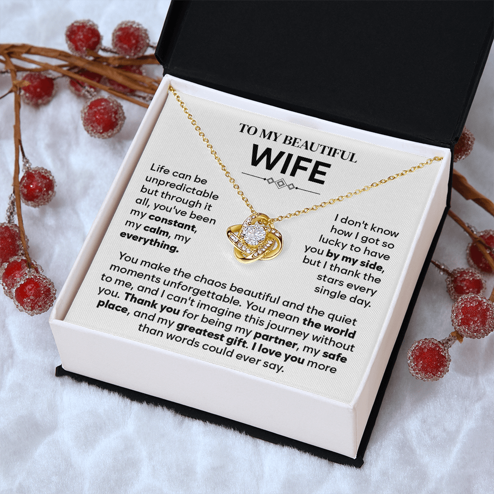 To My Wife Necklace Form Husband, Gift For Soulmate